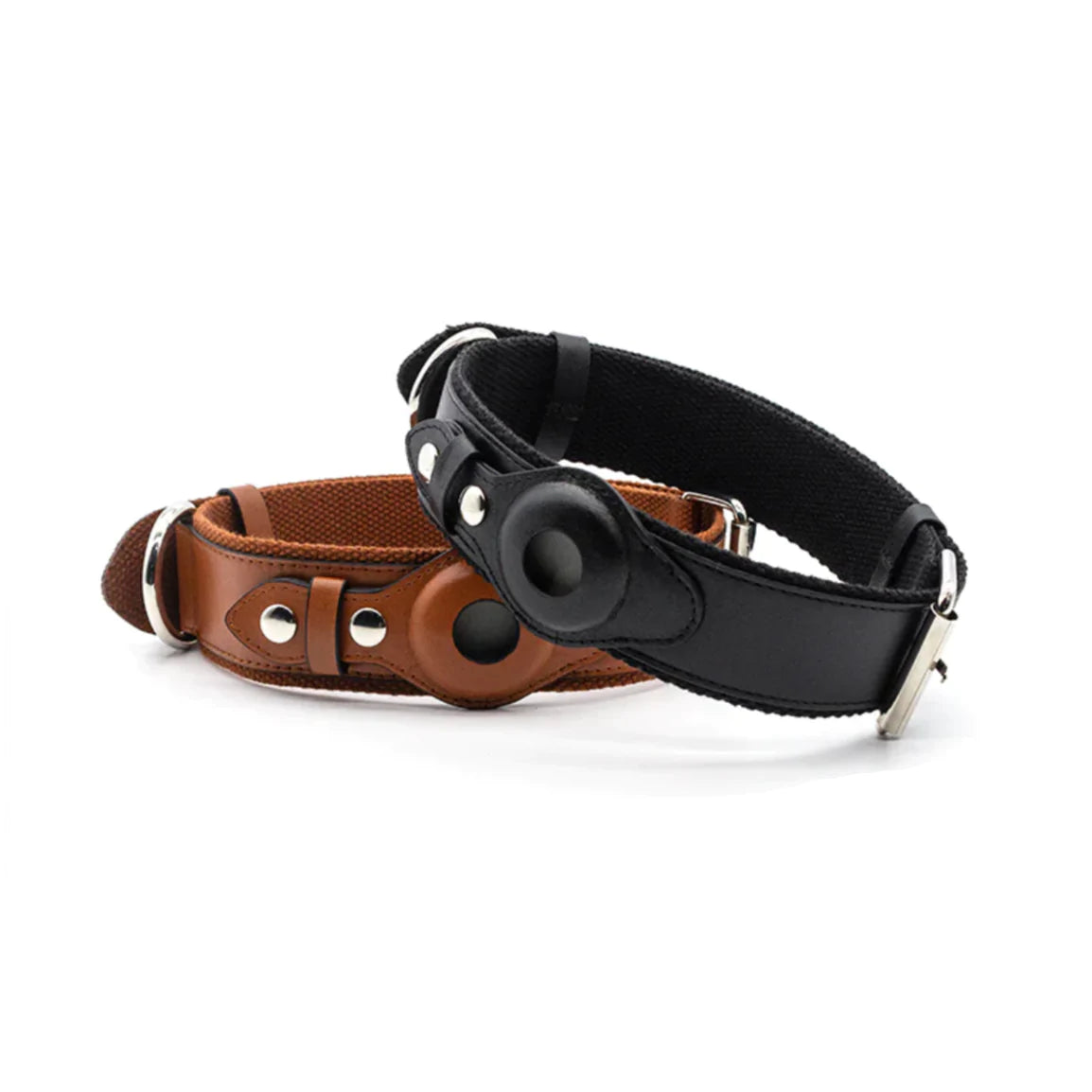 Collar de cuero para perros: AirTag